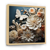 Textured Layers Mixed Media Dance - Butterfly Canvas Wall Art