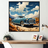 A Surrealism Vintage Car - Car Vintage Canvas Wall Art