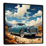 A Surrealism Vintage Car - Car Vintage Canvas Wall Art
