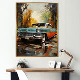 A Symbolism Vintage Car - Car Vintage Canvas Wall Art