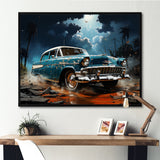 Abstract Car Vintage Vitality - Car Vintage Canvas Wall Art