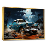 Abstract Car Vintage Vitality - Car Vintage Canvas Wall Art