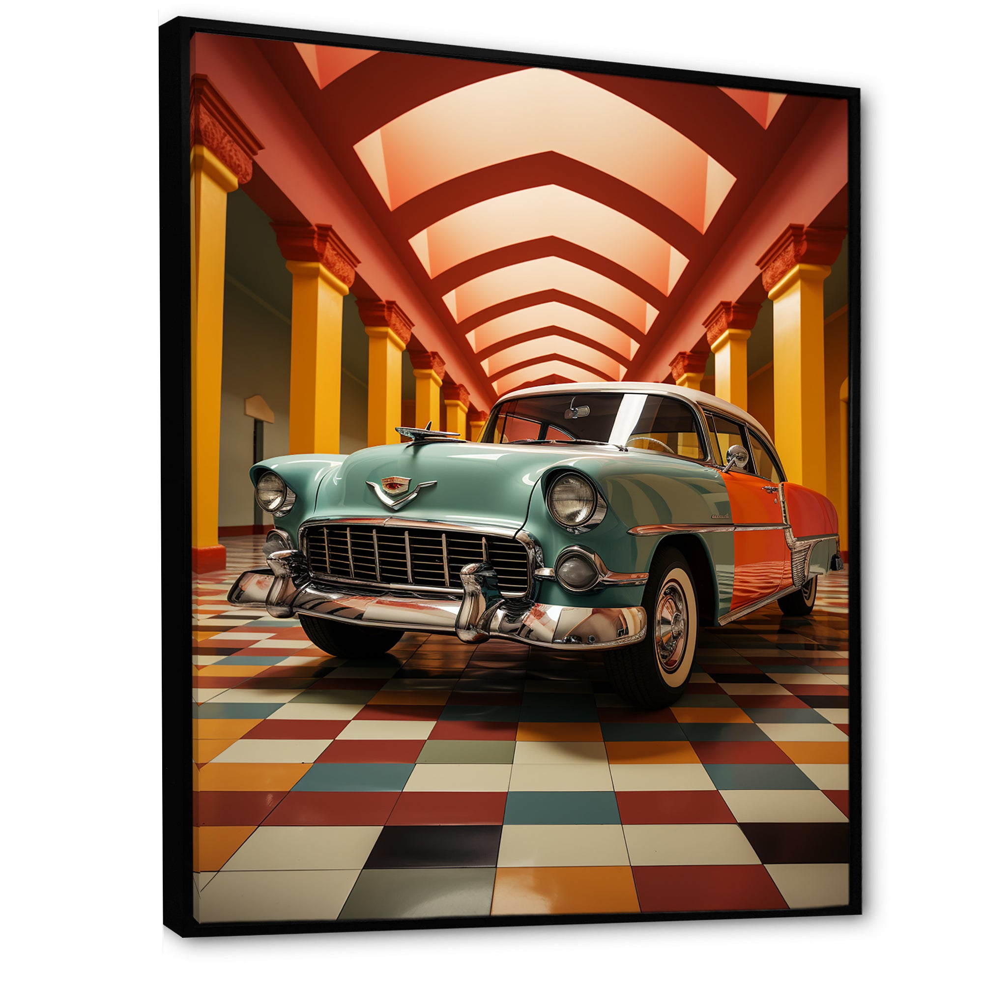 Pimp My Ride Retro Car - Car Vintage Canvas Wall Art