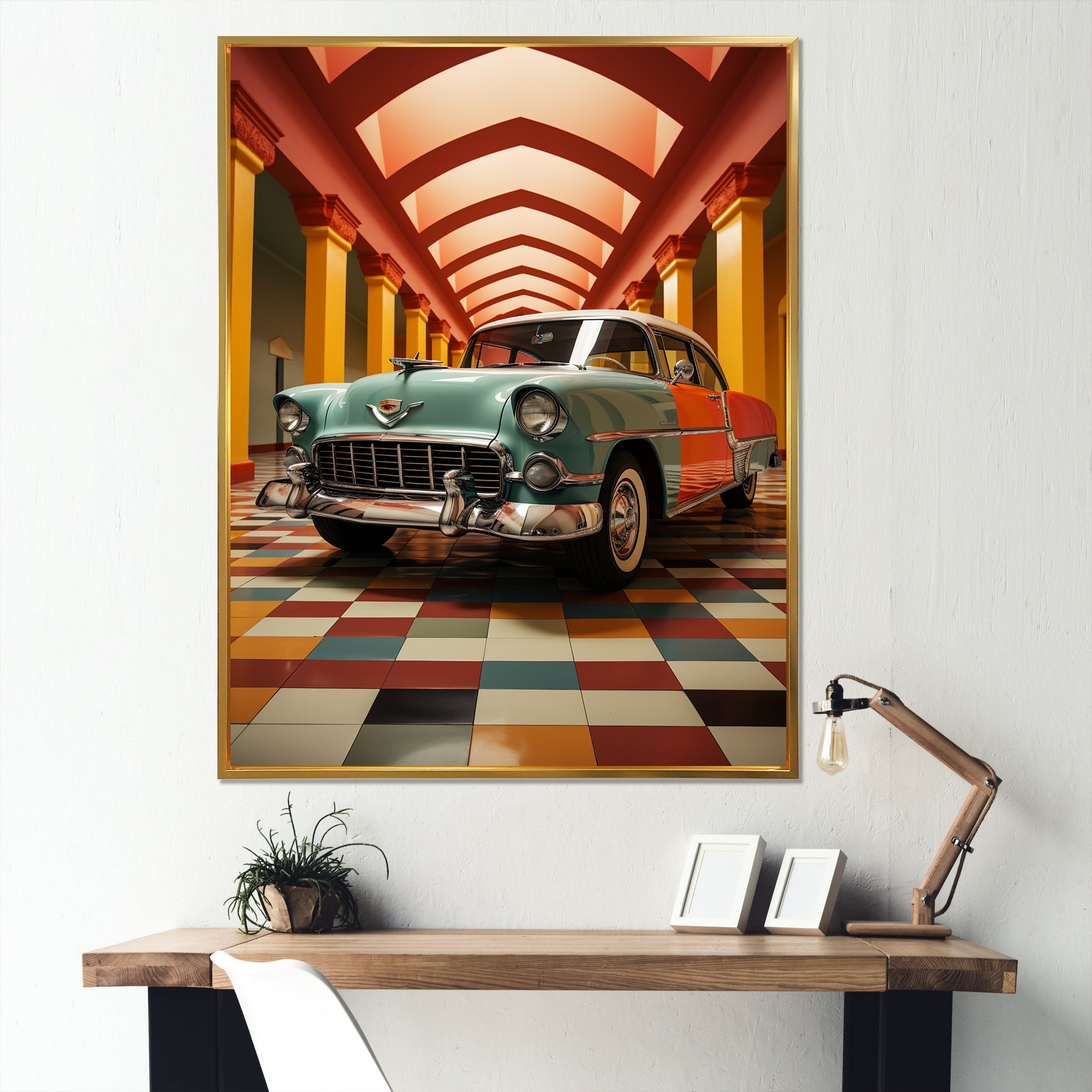Pimp My Ride Retro Car - Car Vintage Canvas Wall Art