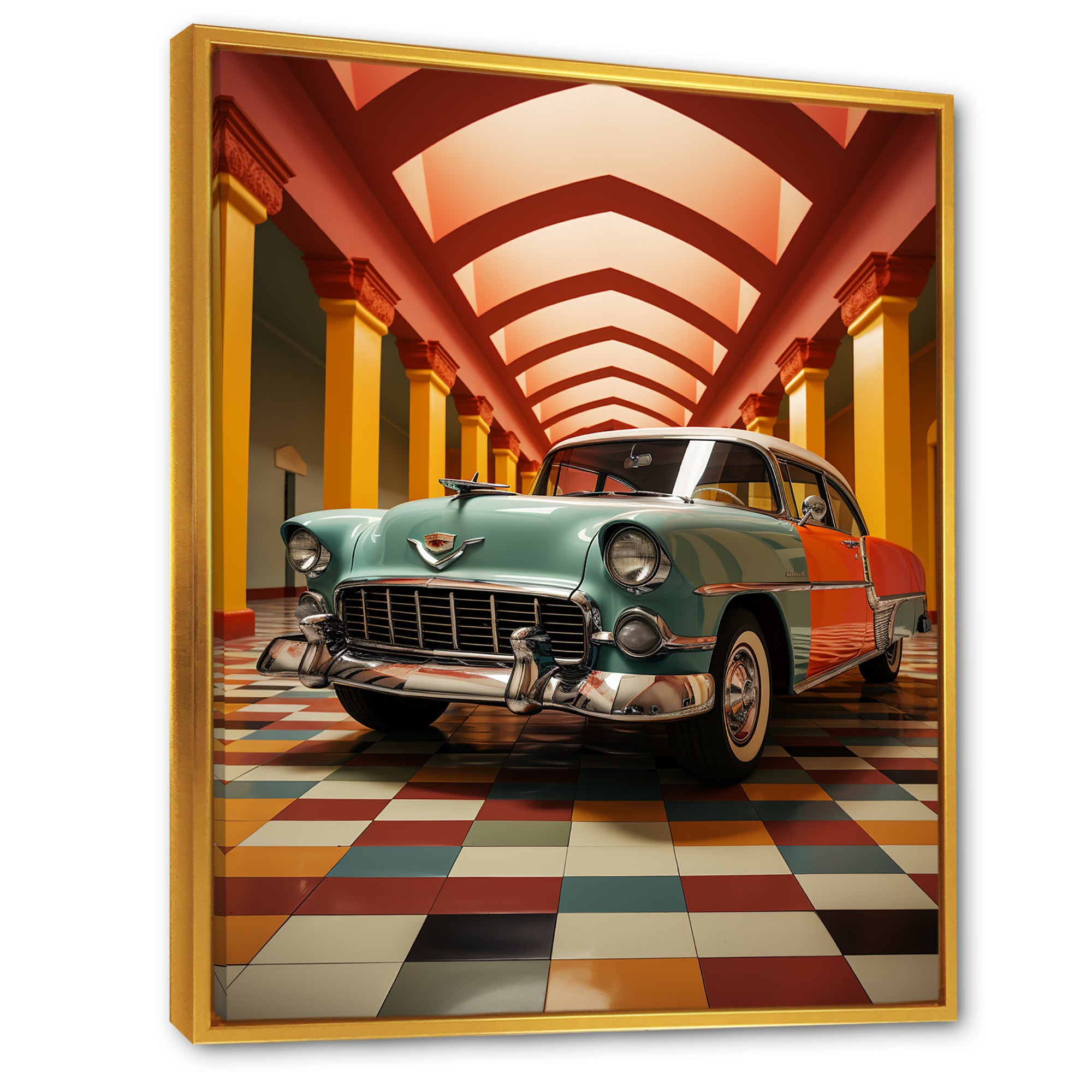 Pimp My Ride Retro Car - Car Vintage Canvas Wall Art
