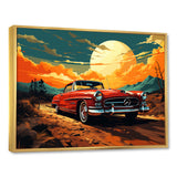 Vintage European Car In Nevada - Car Vintage Canvas Wall Art