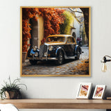 1960s Old Car In England - Car Vintage Canvas Wall Art