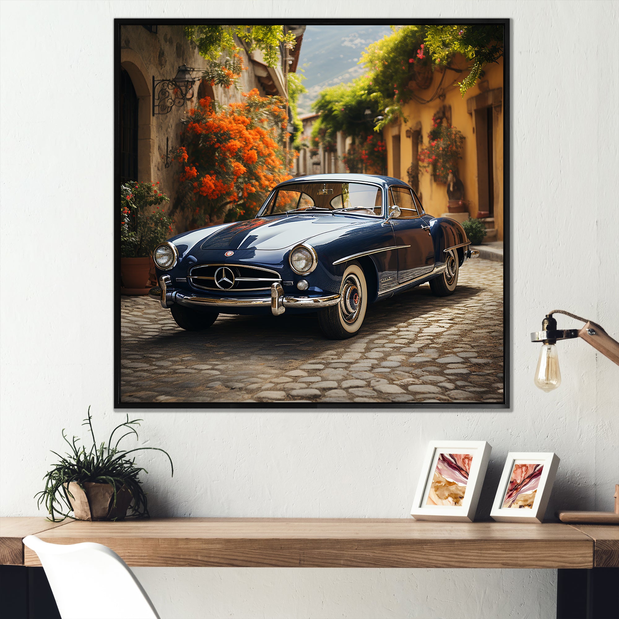 1970s German Car Beauty - Car Vintage Canvas Wall Art
