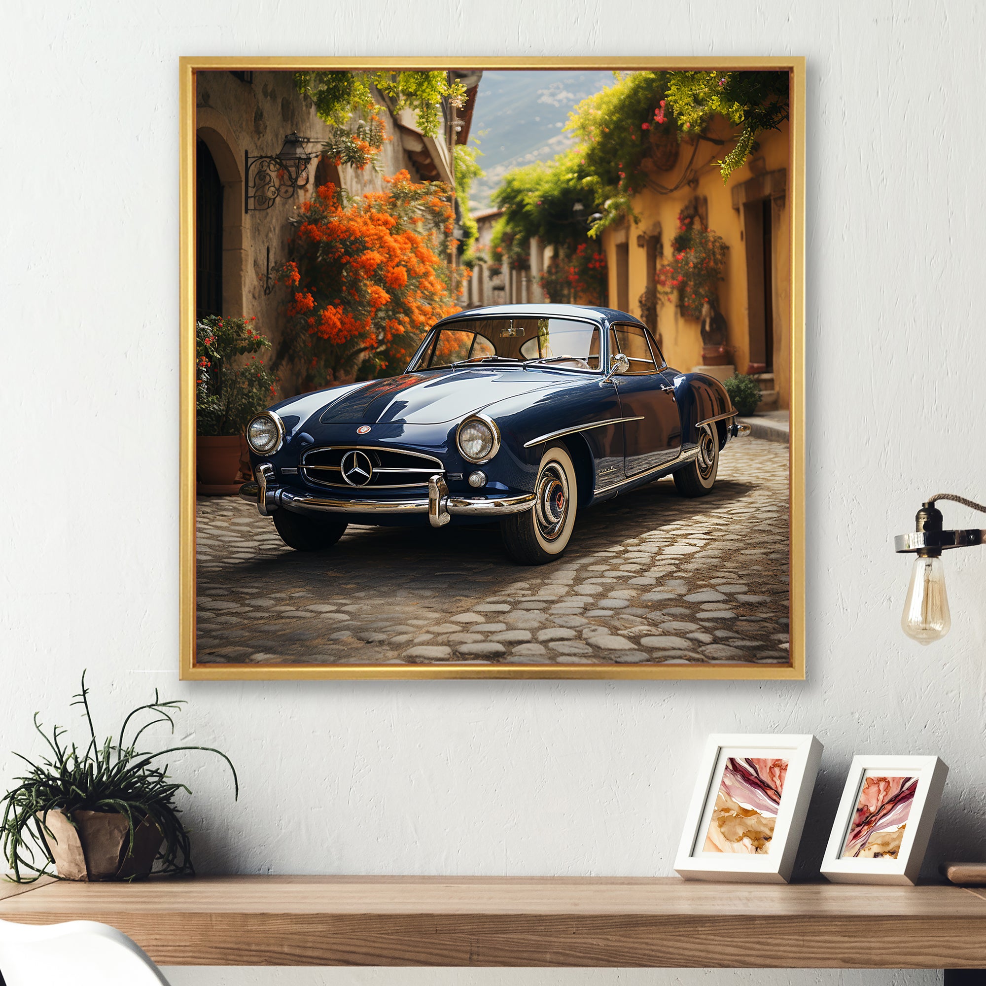 1970s German Car Beauty - Car Vintage Canvas Wall Art