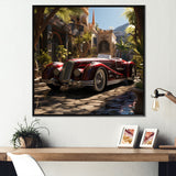 Expressionist Vintage Car Spirit - Car Vintage Canvas Wall Art