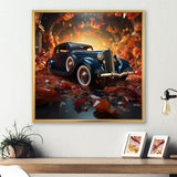 Expressionist Car Vintage Verve - Car Vintage Canvas Wall Art
