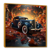 Expressionist Car Vintage Verve - Car Vintage Canvas Wall Art