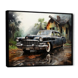 Noir Vintage Car Elegance - Car Vintage Canvas Wall Art