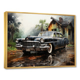 Noir Vintage Car Elegance - Car Vintage Canvas Wall Art