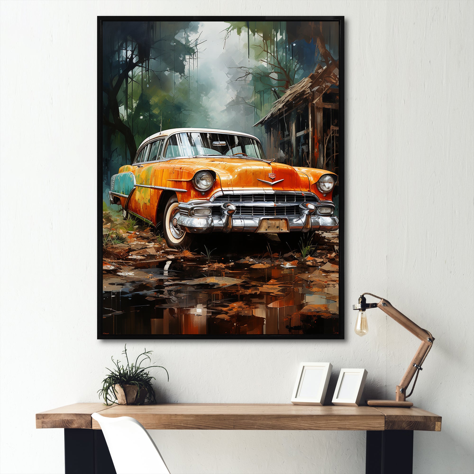 Symbolic Vintage Car Charm - Car Vintage Canvas Wall Art