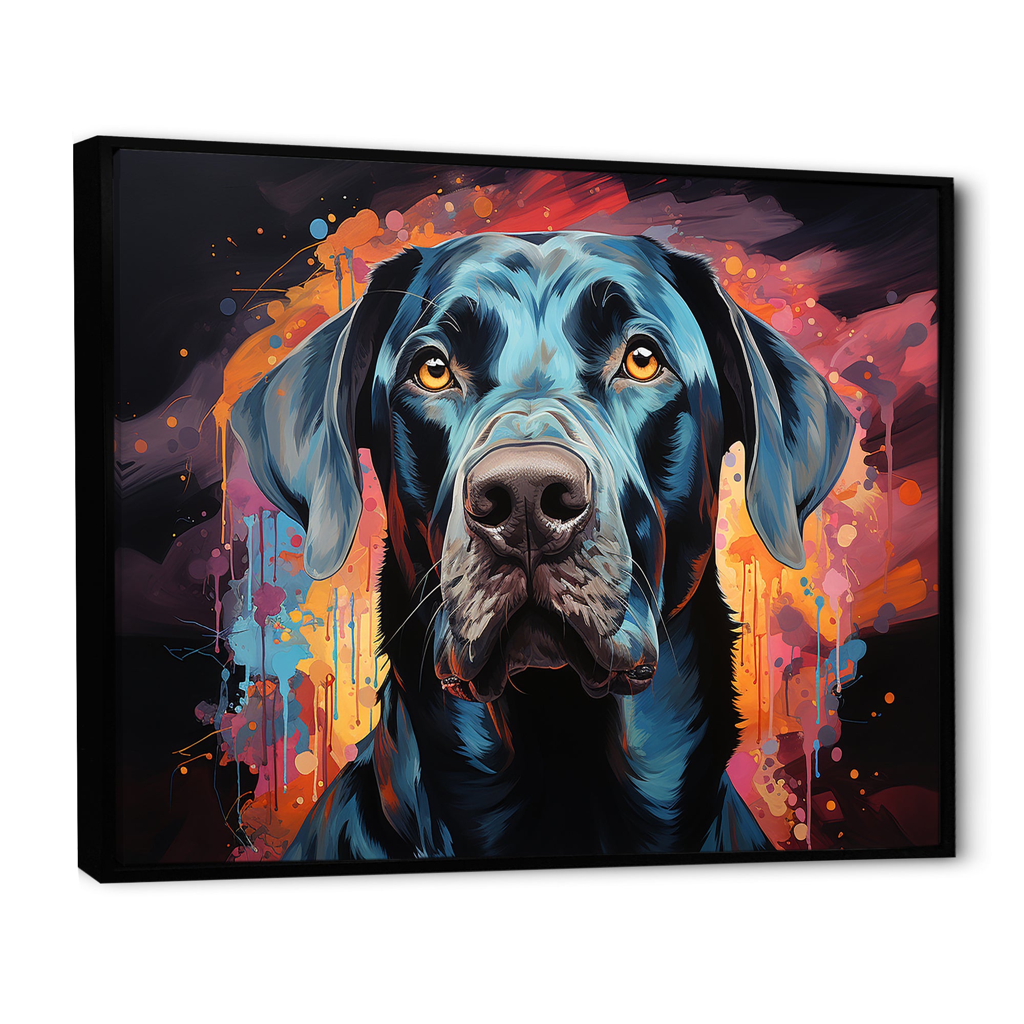 Dog Great Dane Grace - Dog Framed Canvas Art