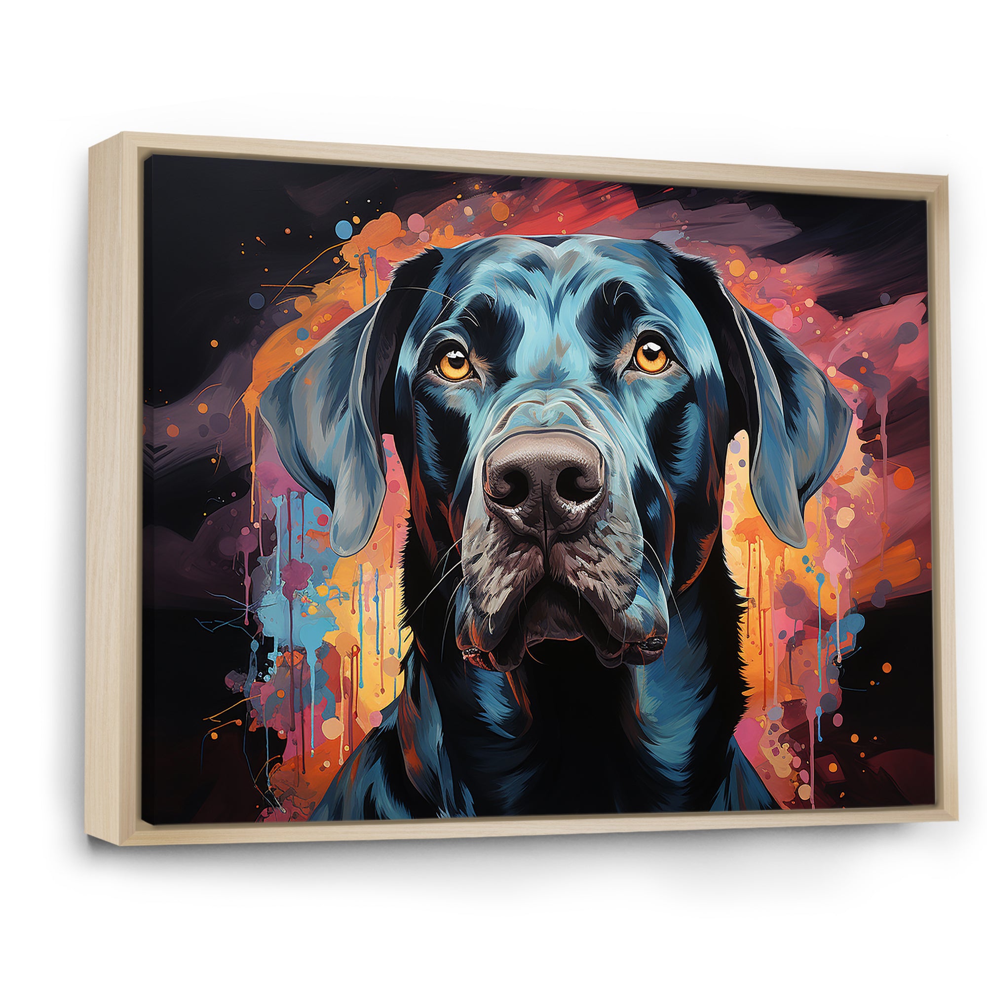 Dog Great Dane Grace - Dog Framed Canvas Art