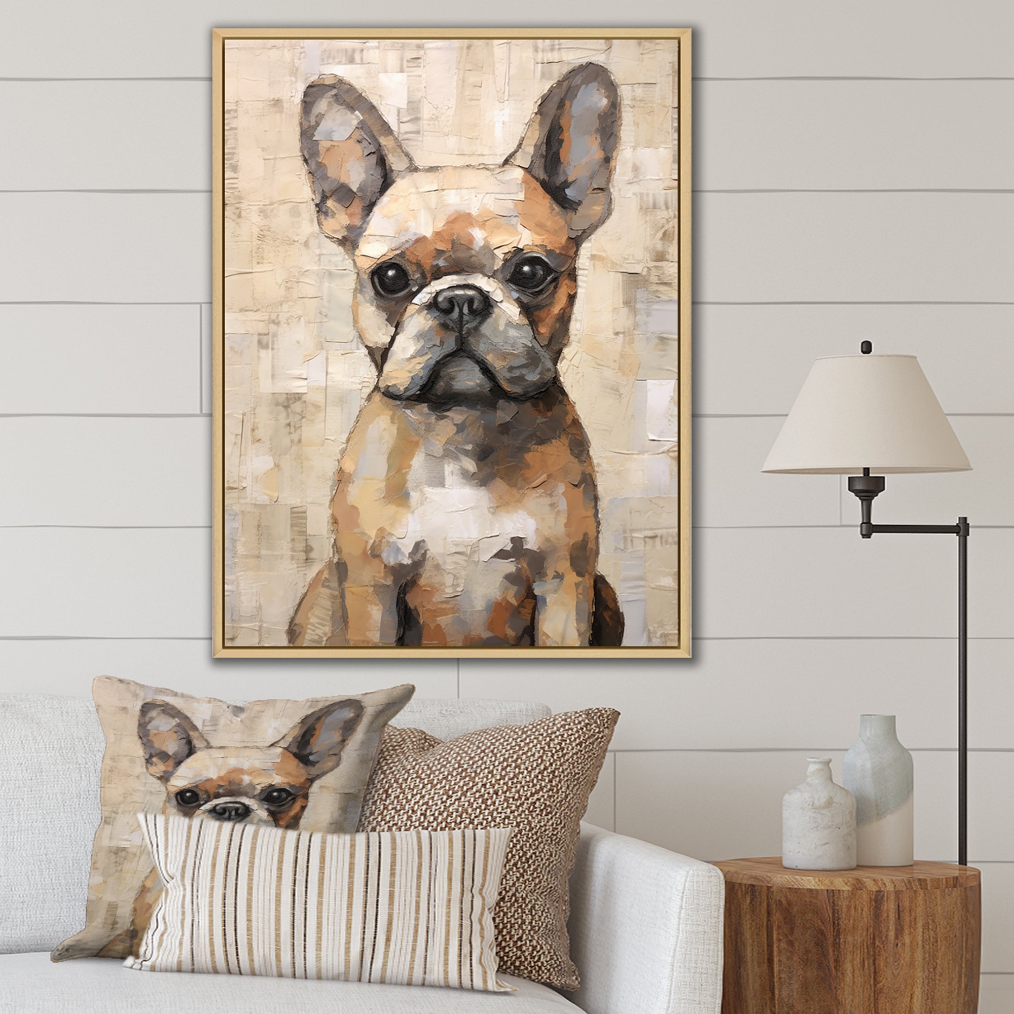 Boston Terrier Playful Portrait - Dog Wall Decor