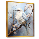 Peaceful Winged Beauty - Bird Floral Living Room Wall Art