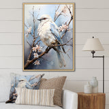 Peaceful Winged Beauty - Bird Floral Living Room Wall Art