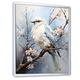 Peaceful Winged Beauty - Bird Floral Living Room Wall Art