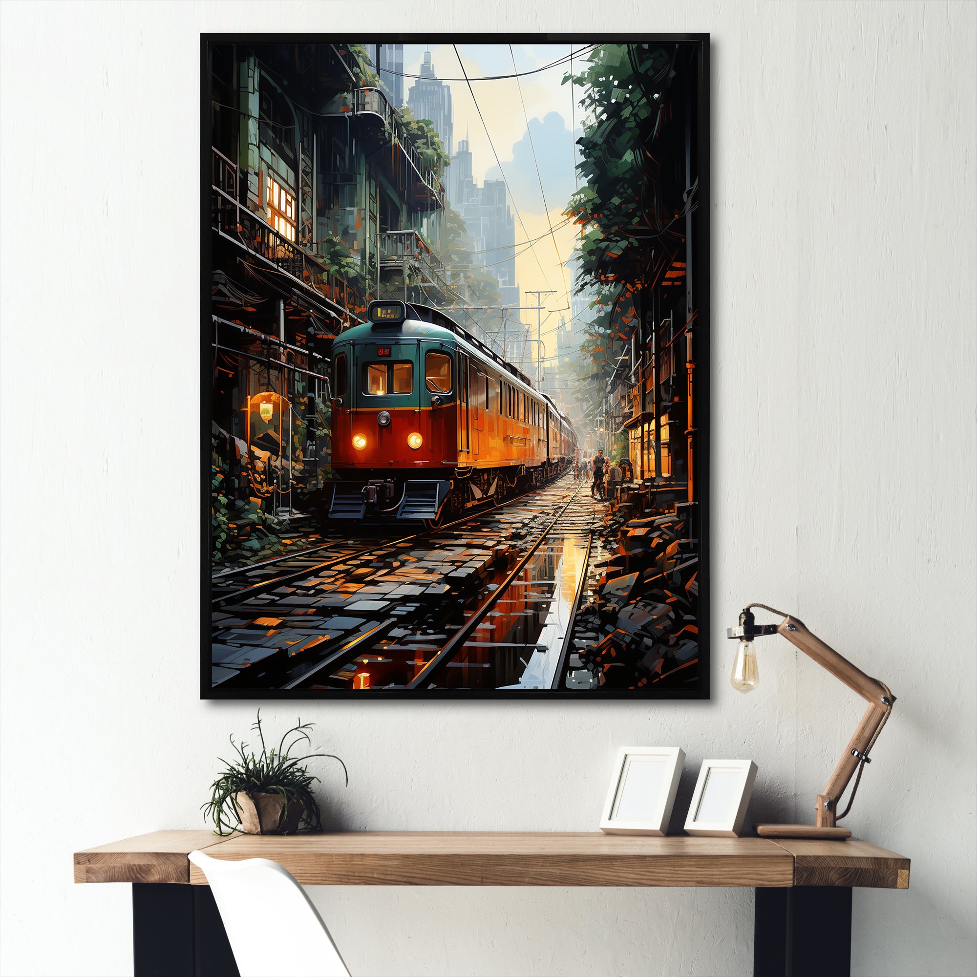 Luxurious Relaxing Train Journey I - Train Canvas Wall Art