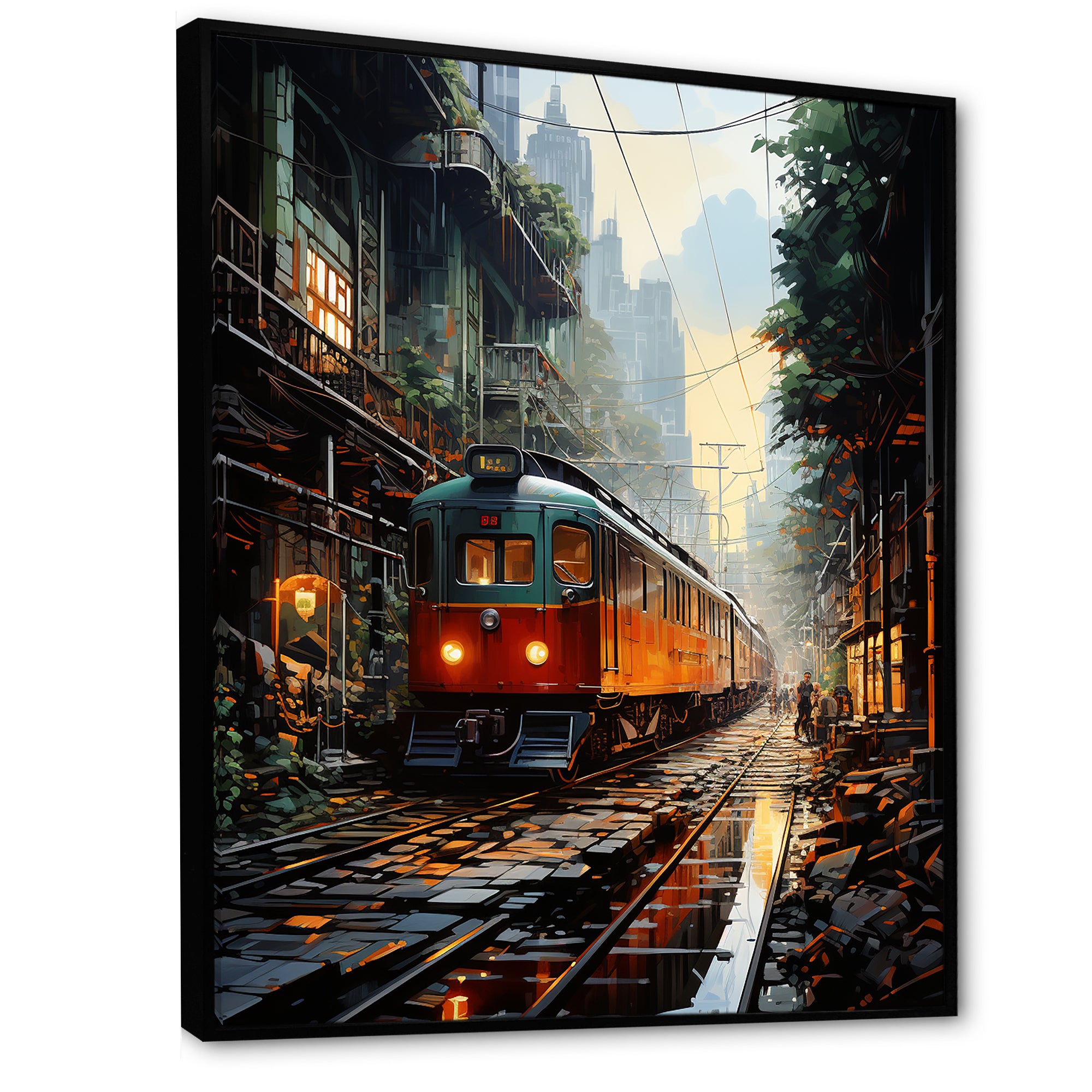 Luxurious Relaxing Train Journey I - Train Canvas Wall Art