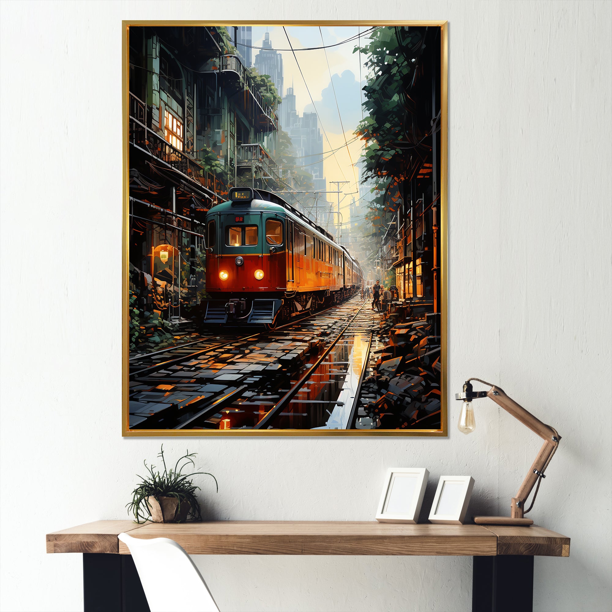 Luxurious Relaxing Train Journey I - Train Canvas Wall Art