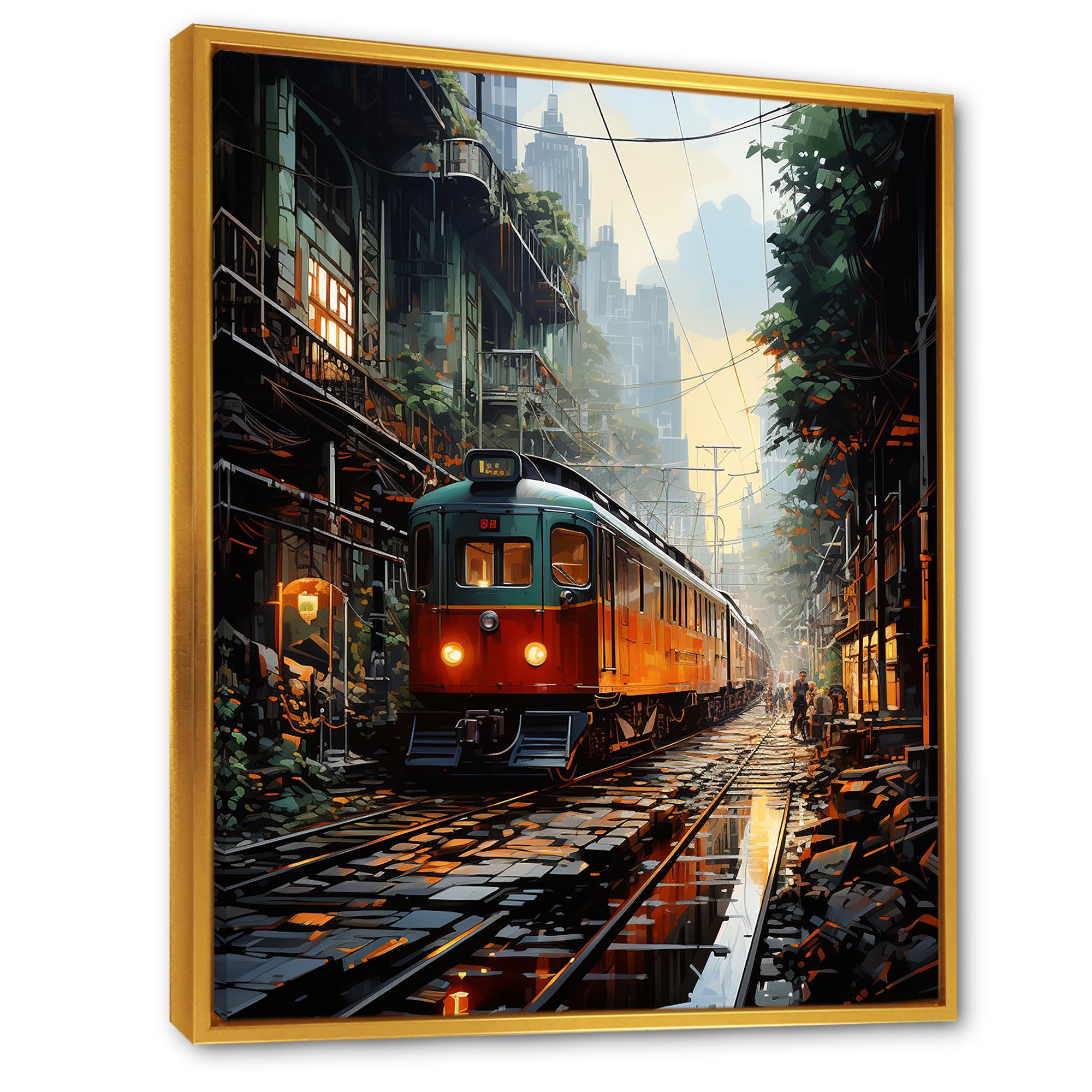 Luxurious Relaxing Train Journey I - Train Canvas Wall Art