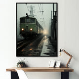 Comforting Moody Train Journey - Train Canvas Wall Art