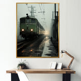 Comforting Moody Train Journey - Train Canvas Wall Art
