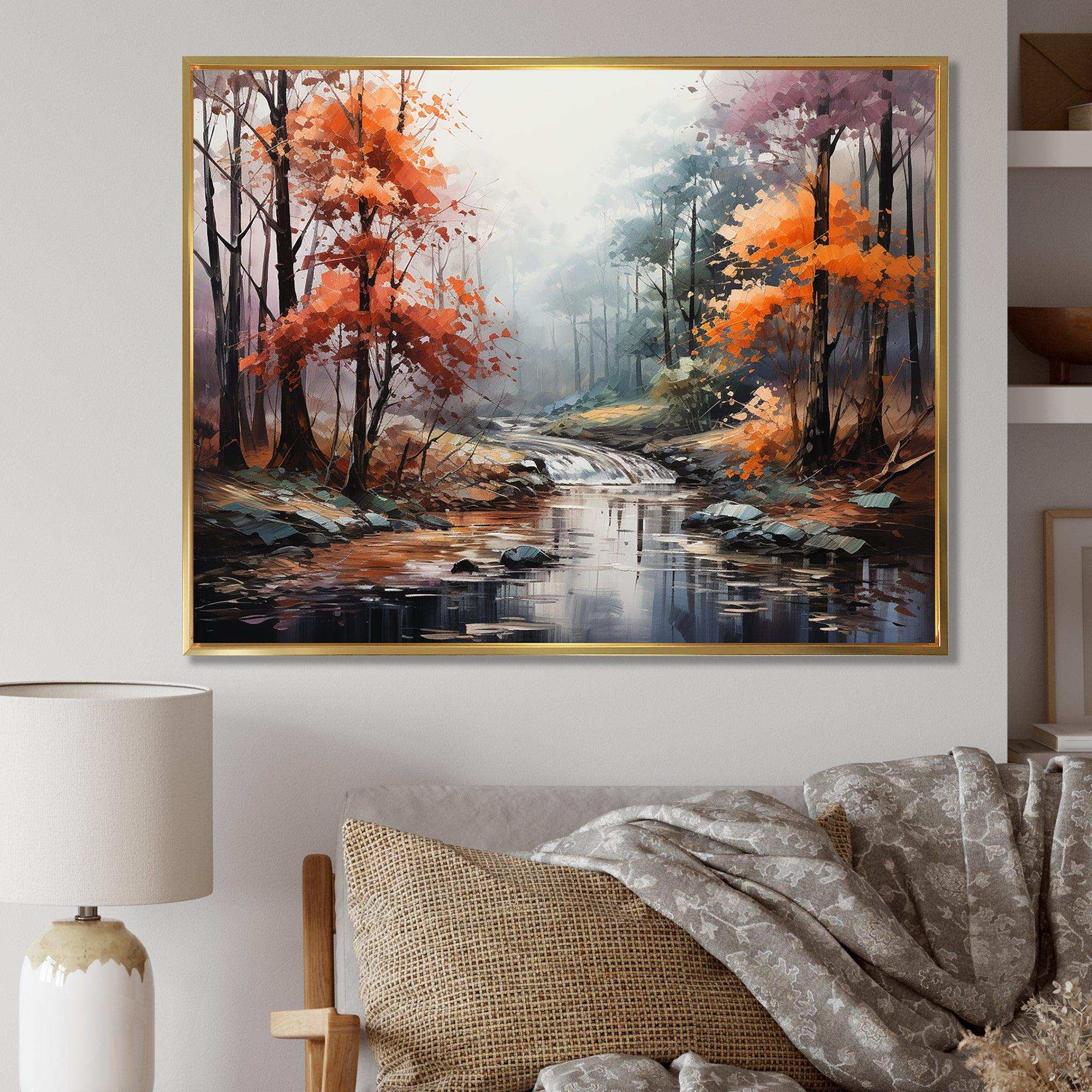 Mystic Nostalgia Autumn Forest I - Landscapes Canvas Wall Art