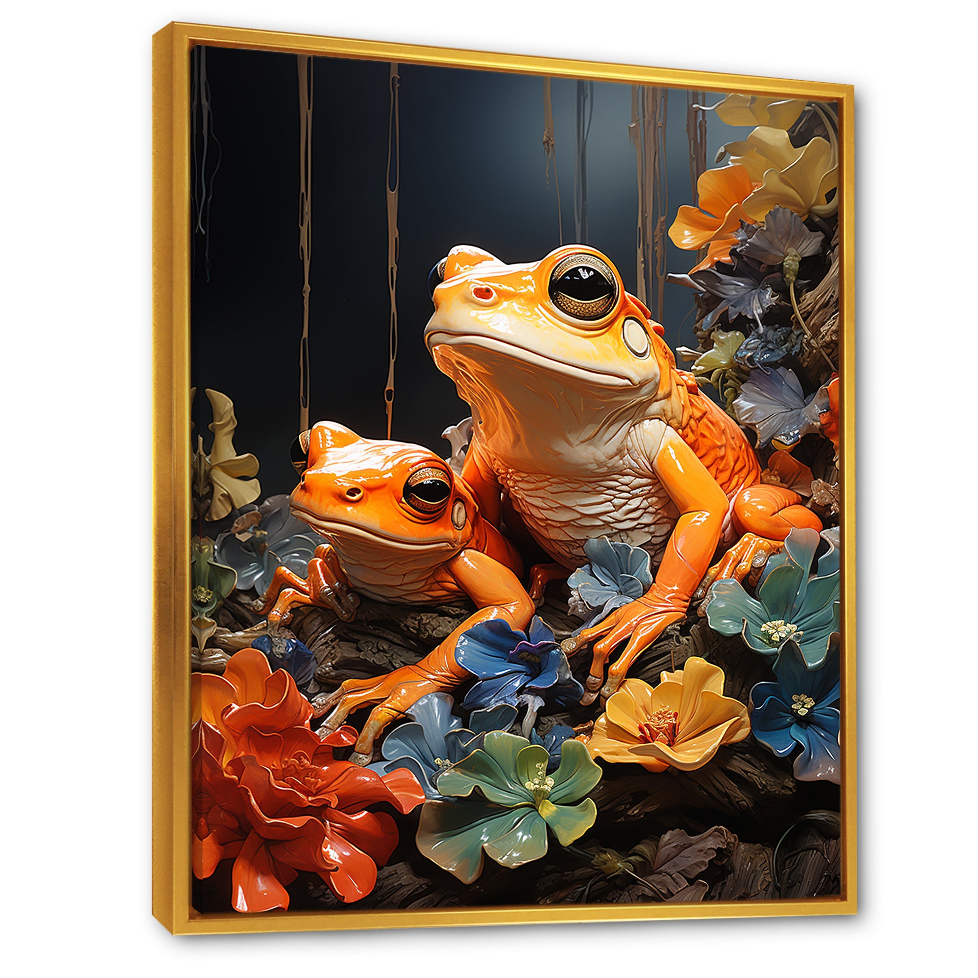 Expressionist Frog Spirit - Frog Wall Decor