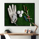 Golf Set Collage - Golf Canvas Wall Art