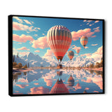 A Playful Hot Air Balloons Bliss - Hot Air Balloon Canvas Wall Art