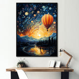 Hot Air Balloon Heavenly Bliss - Hot Air Balloon Canvas Wall Art