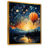 Hot Air Balloon Heavenly Bliss - Hot Air Balloon Canvas Wall Art