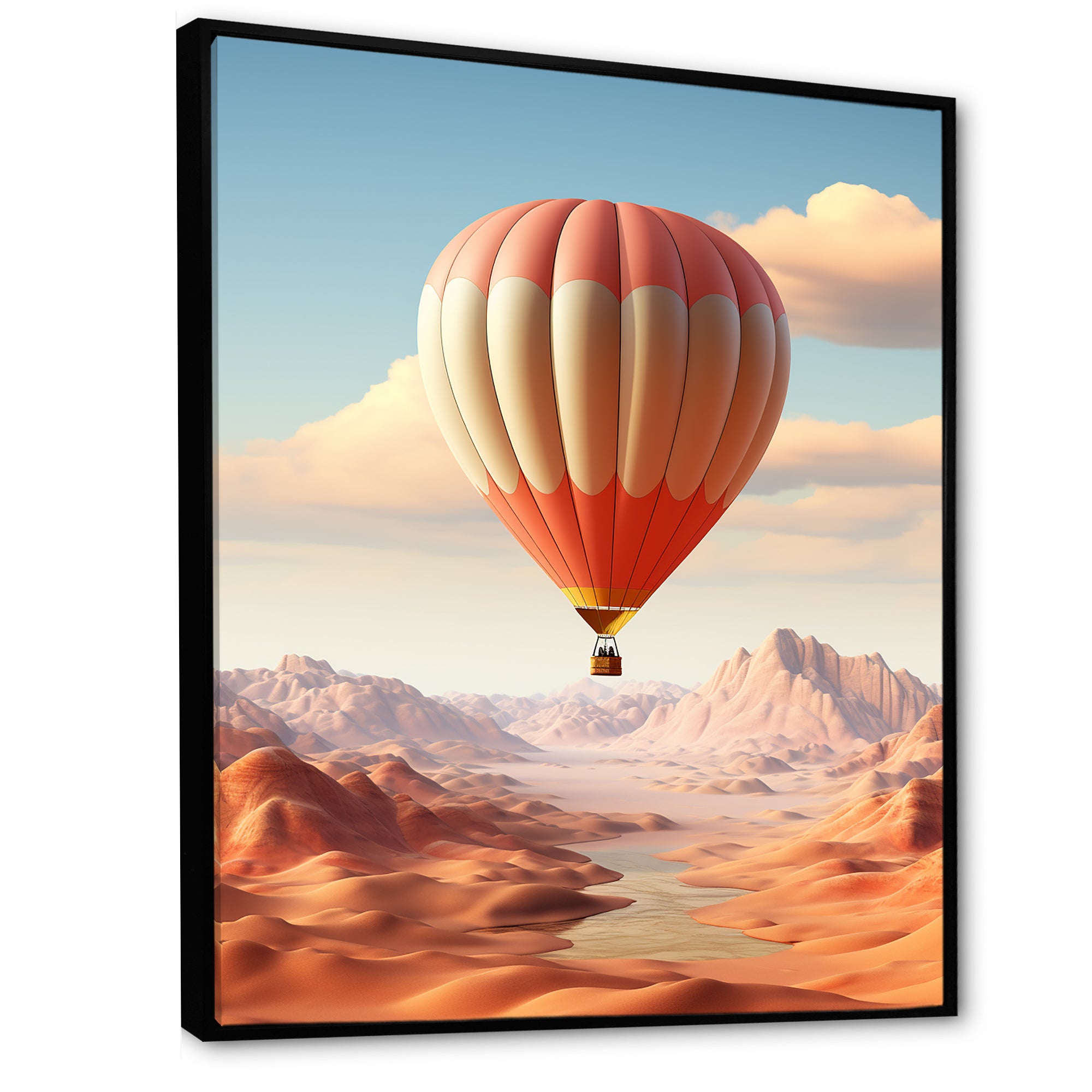 Hot Air Balloon Voyage In The Skies Harmony - Hot Air Balloon Canvas Wall Art