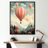 Classic Hot Air Balloon Charm - Hot Air Balloon Canvas Wall Art