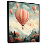 Classic Hot Air Balloon Charm - Hot Air Balloon Canvas Wall Art