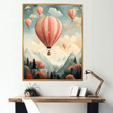 Classic Hot Air Balloon Charm - Hot Air Balloon Canvas Wall Art