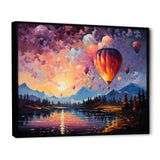 Expressionist Balloon Flight - Hot Air Balloon Canvas Wall Art