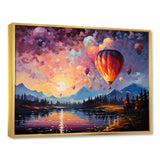 Expressionist Balloon Flight - Hot Air Balloon Canvas Wall Art