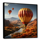 Expressionist Balloon Journey - Hot Air Balloon Canvas Wall Art