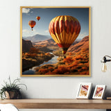 Expressionist Balloon Journey - Hot Air Balloon Canvas Wall Art