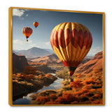 Expressionist Balloon Journey - Hot Air Balloon Canvas Wall Art