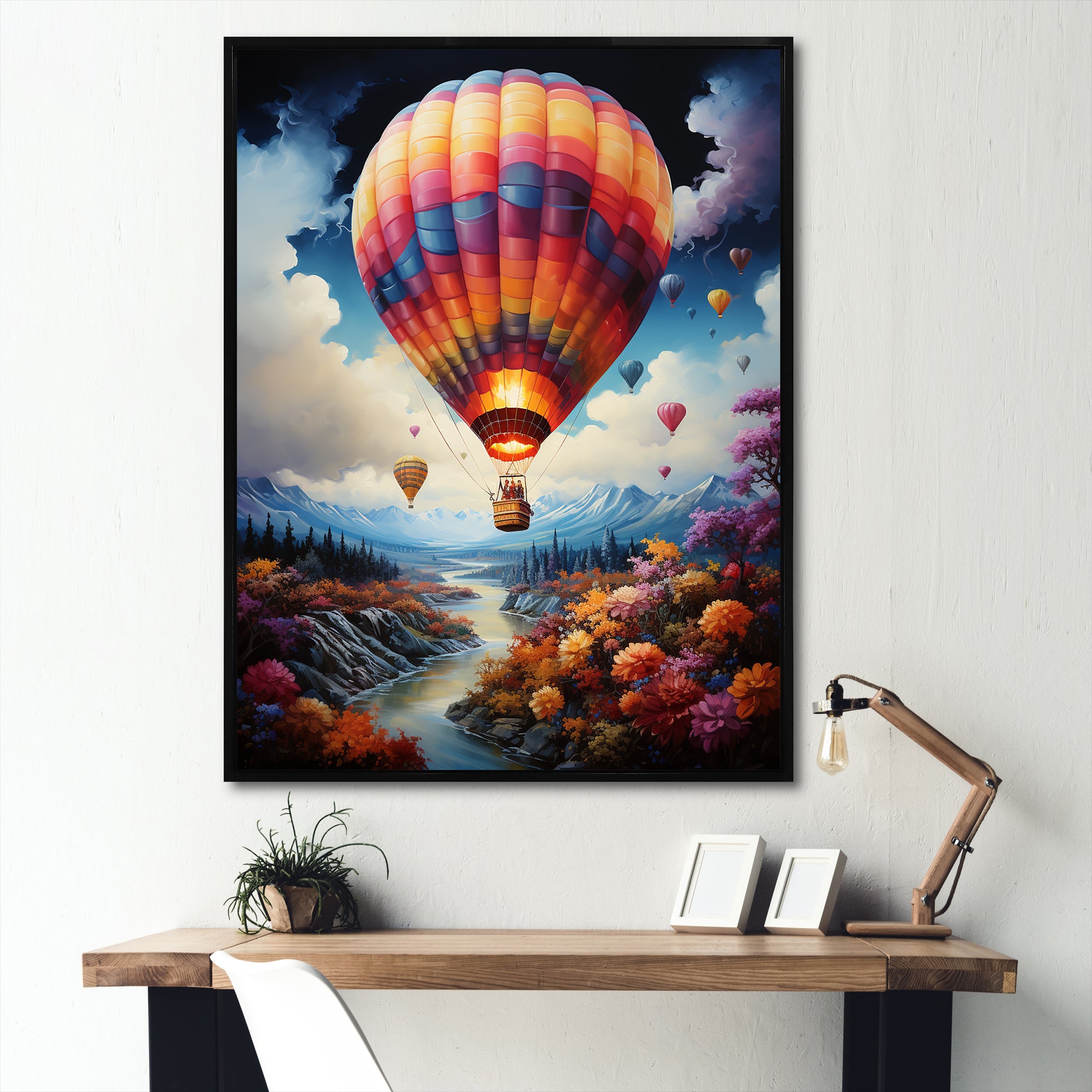 Fantasy Balloon Odyssey - Hot Air Balloon Canvas Wall Art