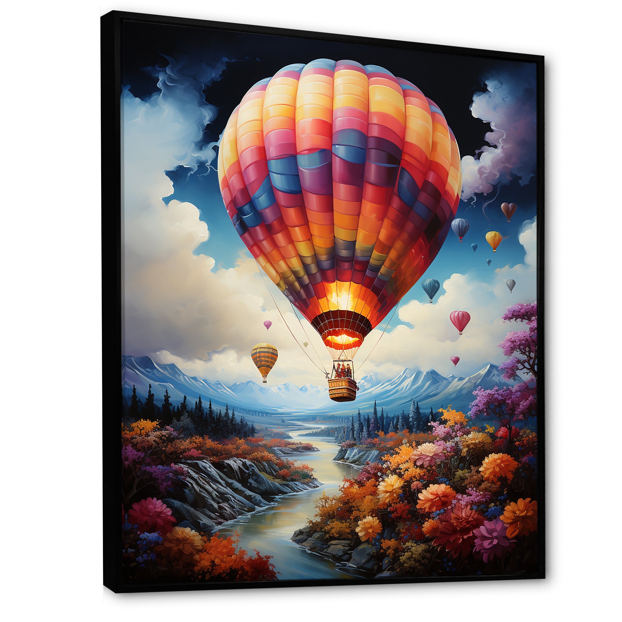 Fantasy Balloon Odyssey - Hot Air Balloon Canvas Wall Art