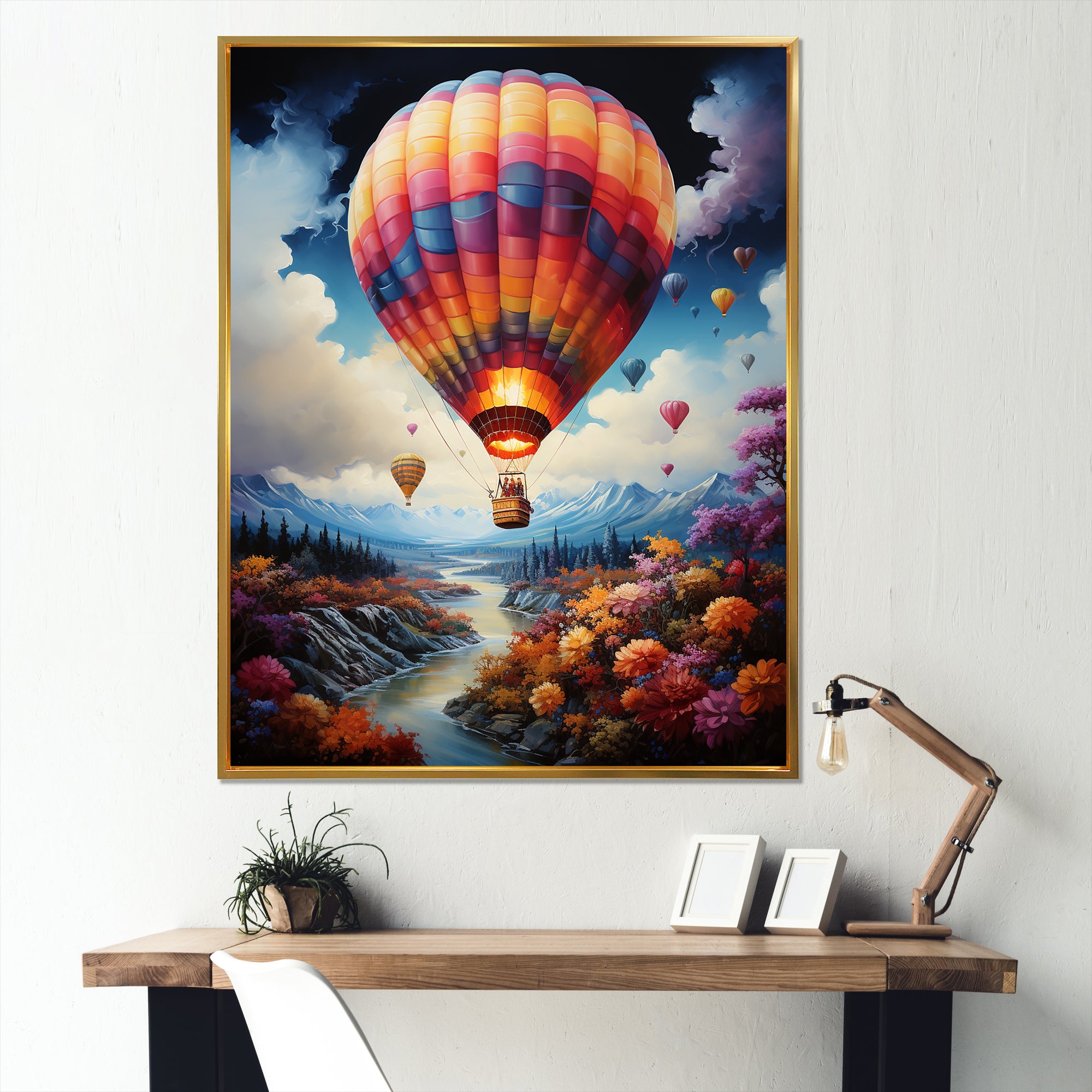 Fantasy Balloon Odyssey - Hot Air Balloon Canvas Wall Art