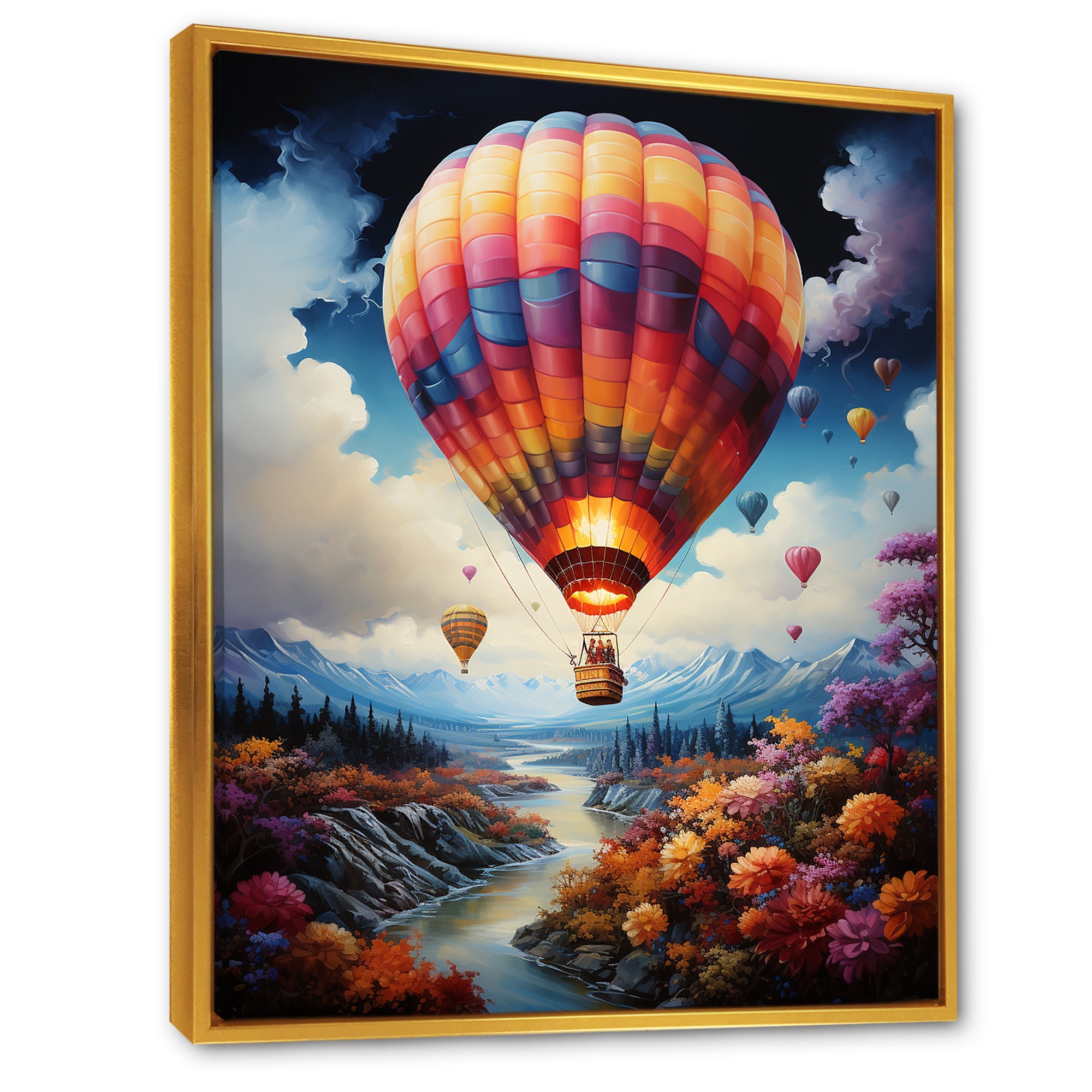 Fantasy Balloon Odyssey - Hot Air Balloon Canvas Wall Art